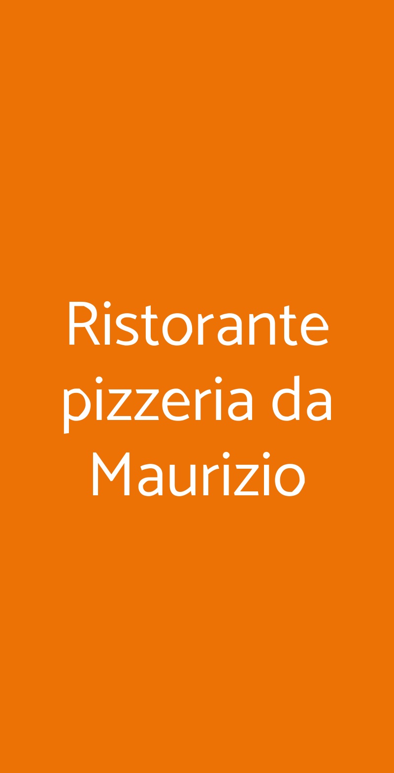 Ristorante Pizzeria Da Maurizio, Amantea