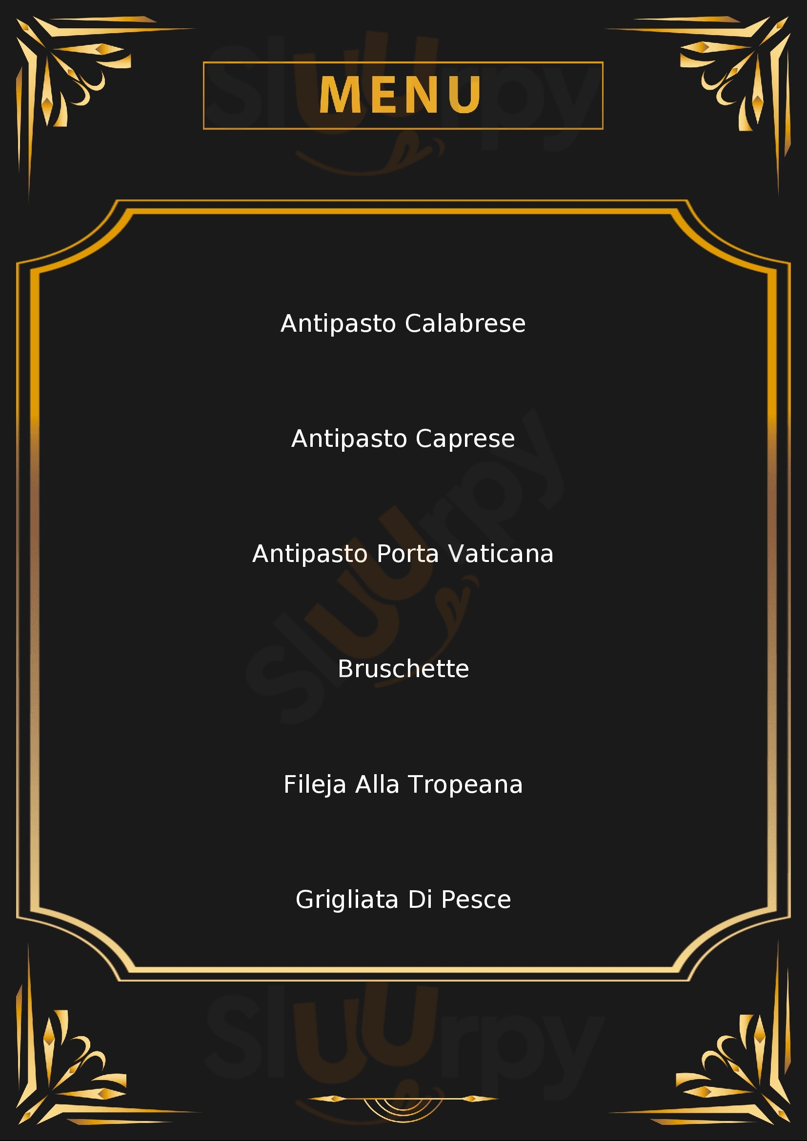 Porta Vaticana Tropea menù 1 pagina