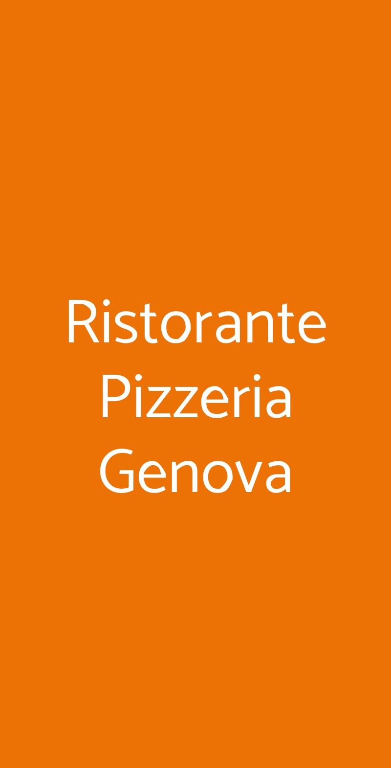 Ristorante Pizzeria Genova Scalea menù 1 pagina