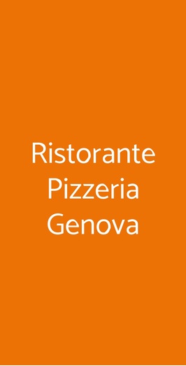 Ristorante Pizzeria Genova, Scalea
