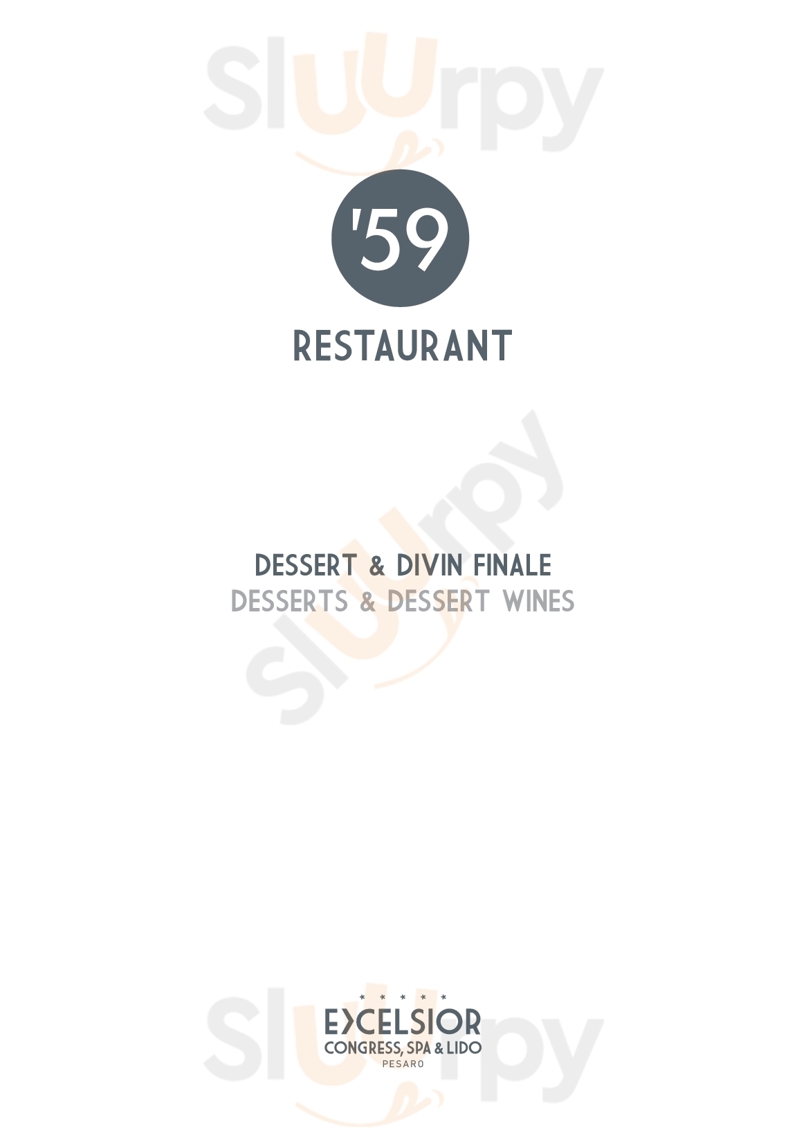 '59 Restaurant & Bistrò Pesaro menù 1 pagina