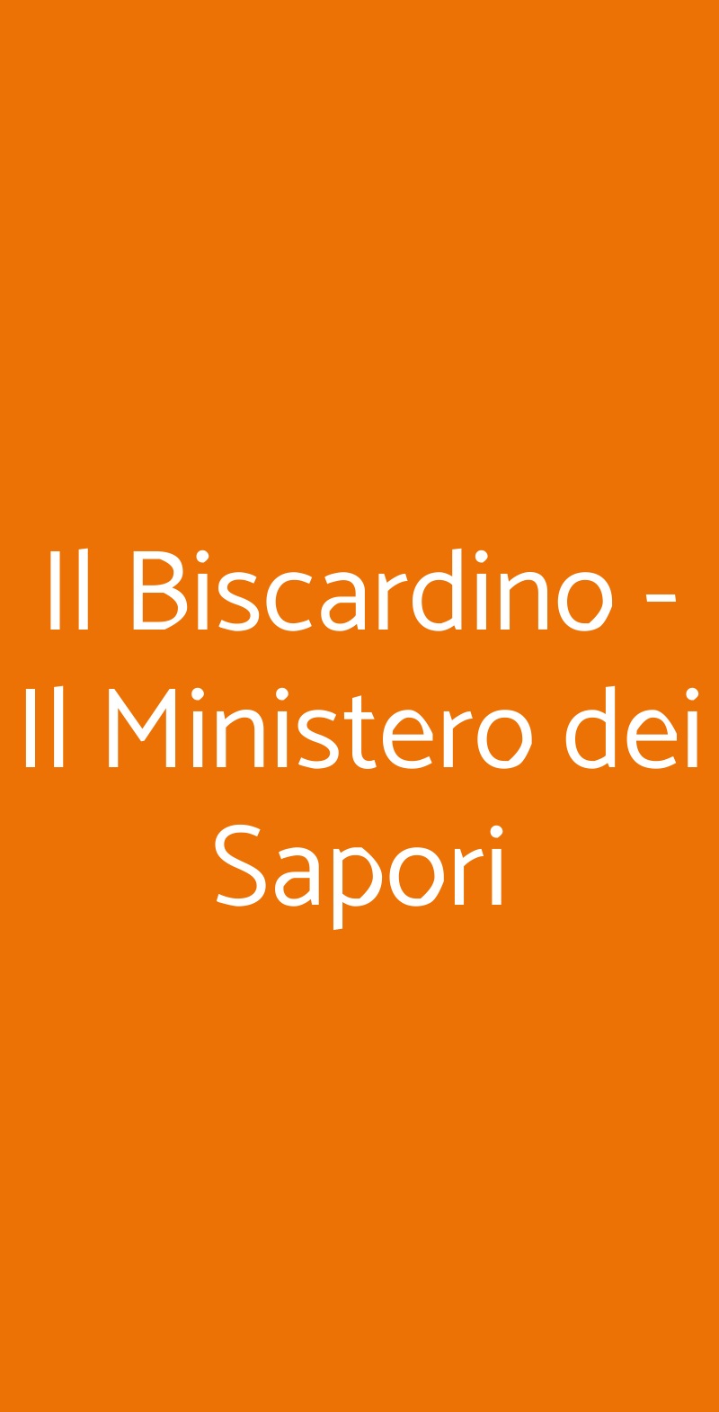 Il Biscardino - Il Ministero dei Sapori Cropalati menù 1 pagina