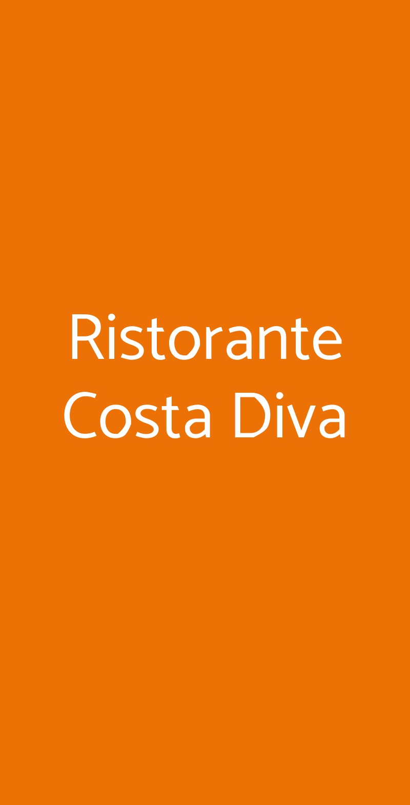 Ristorante Costa Diva Praiano menù 1 pagina