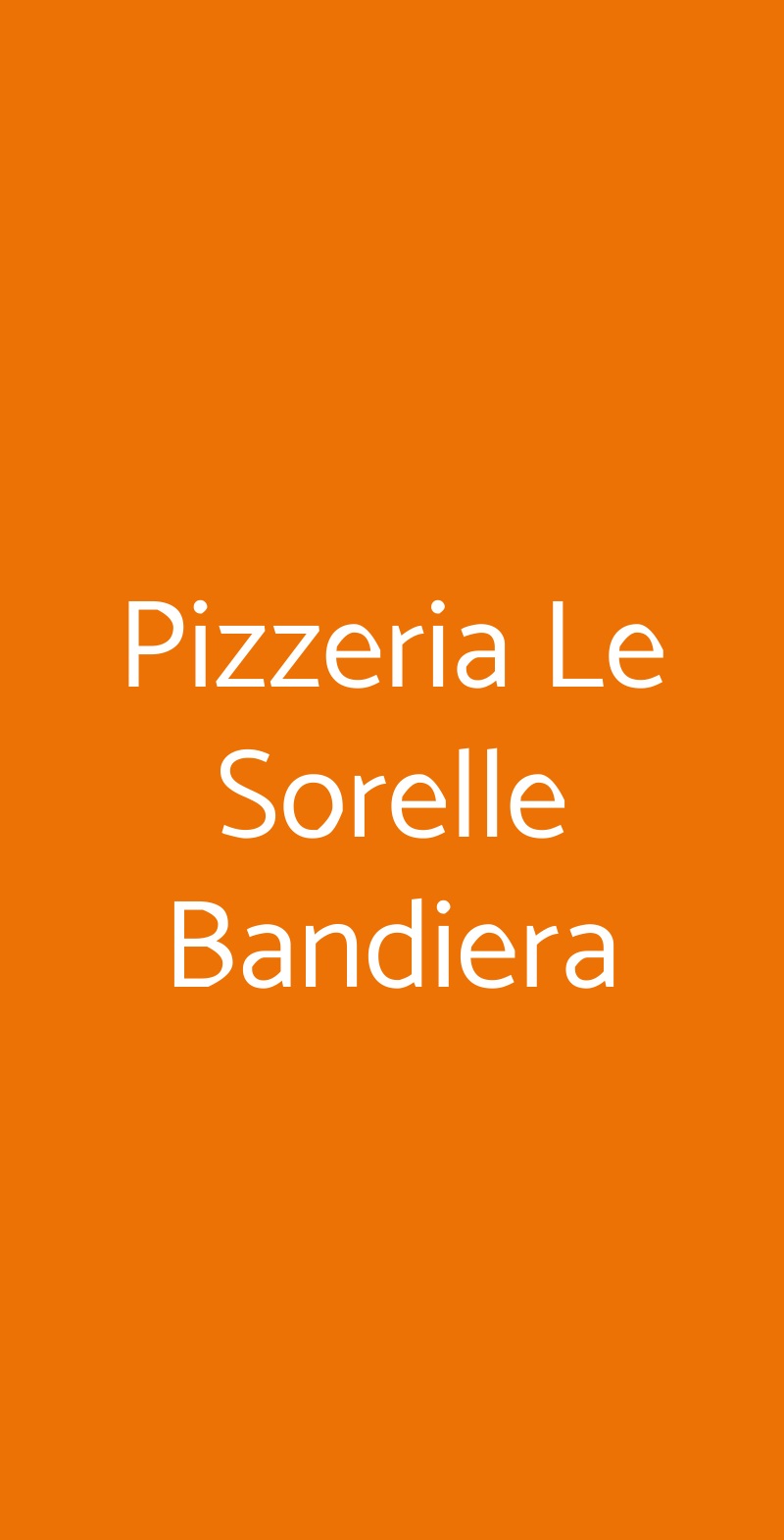 Pizzeria Le Sorelle Bandiera Napoli menù 1 pagina
