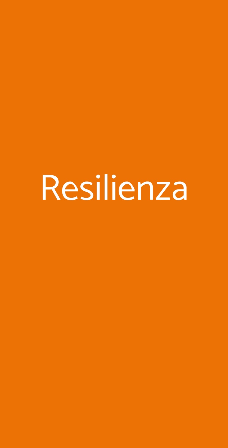 Resilienza Salerno menù 1 pagina