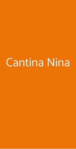 Cantina Nina, Napoli