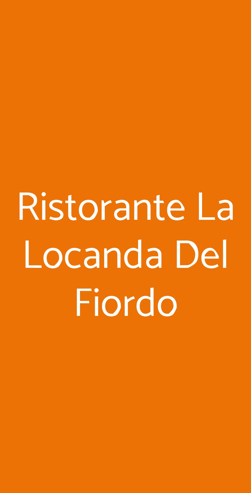 Ristorante La Locanda Del Fiordo Furore menù 1 pagina