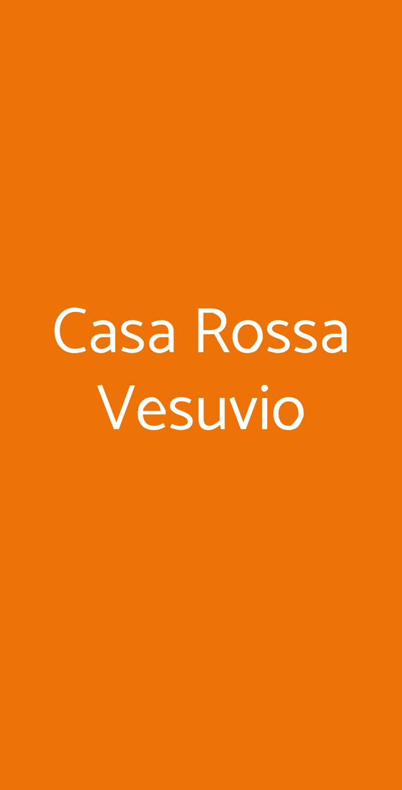 Casa Rossa Vesuvio Ercolano menù 1 pagina