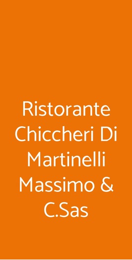 Ristorante Chiccheri Di Martinelli Massimo & C.sas, Pozzuoli