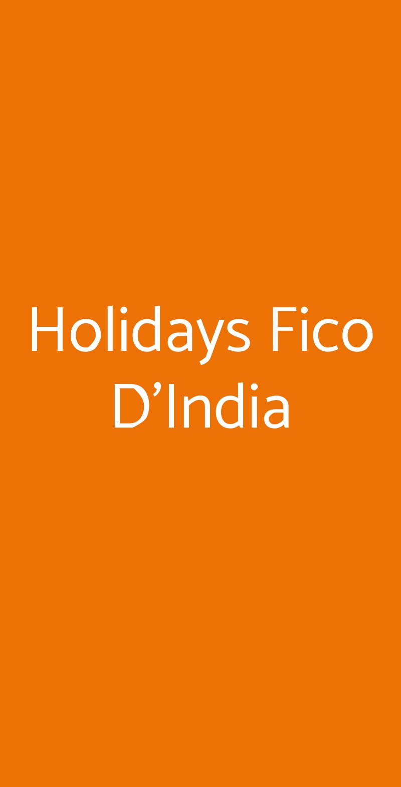 Holidays Fico D'India Furore menù 1 pagina