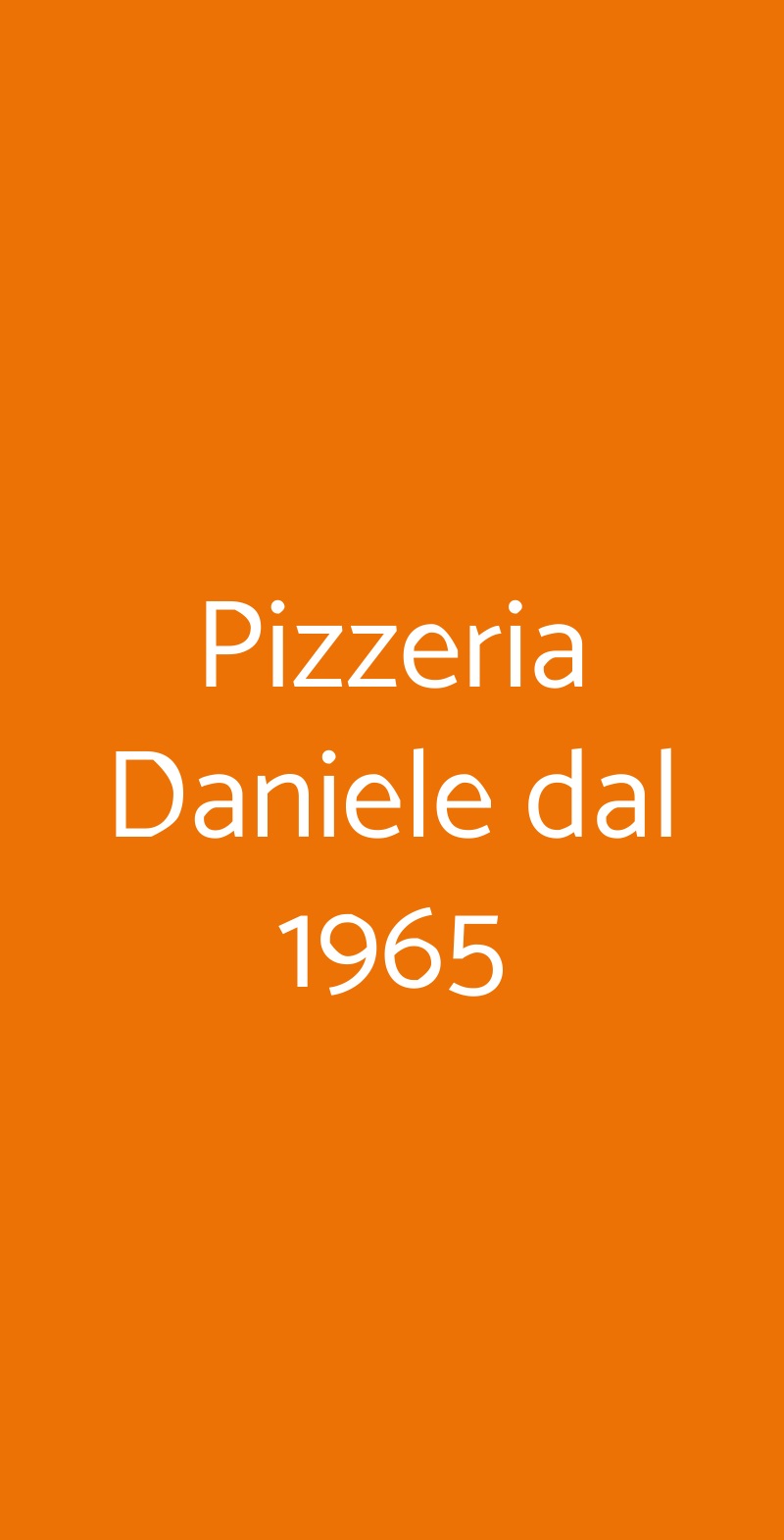 Pizzeria Daniele dal 1965 Atripalda menù 1 pagina