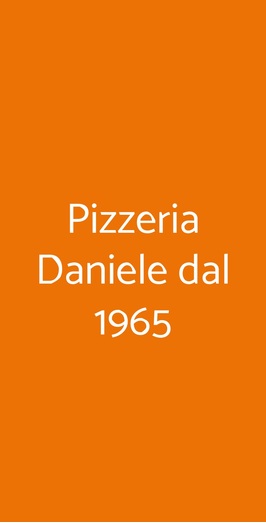 Pizzeria Daniele Dal 1965, Atripalda