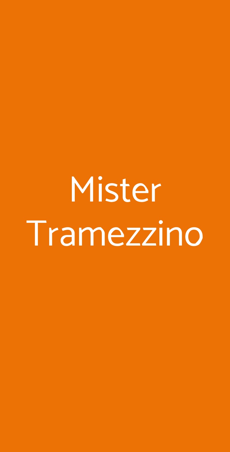 Mister Tramezzino Salerno menù 1 pagina