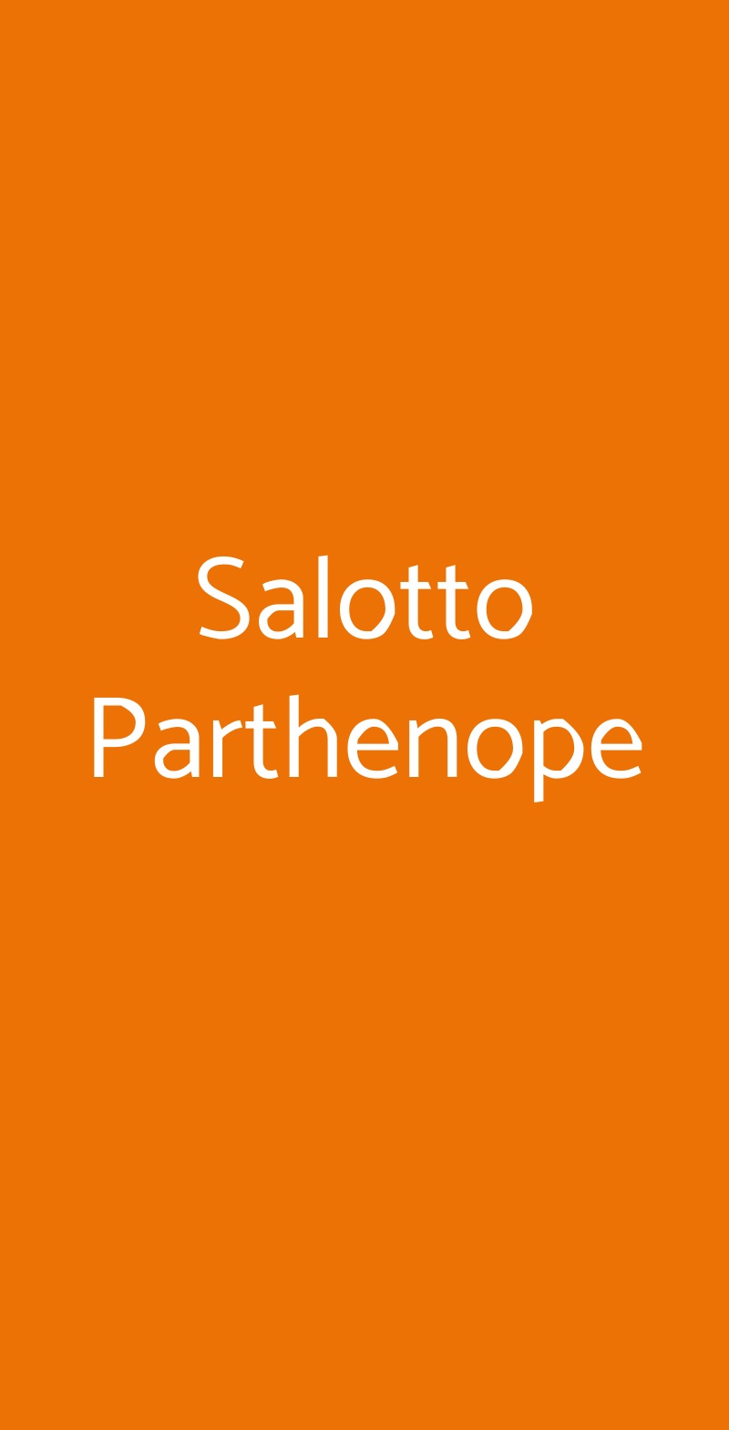 Salotto Parthenope Napoli menù 1 pagina