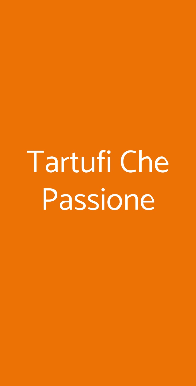 Tartufi Che Passione Napoli menù 1 pagina