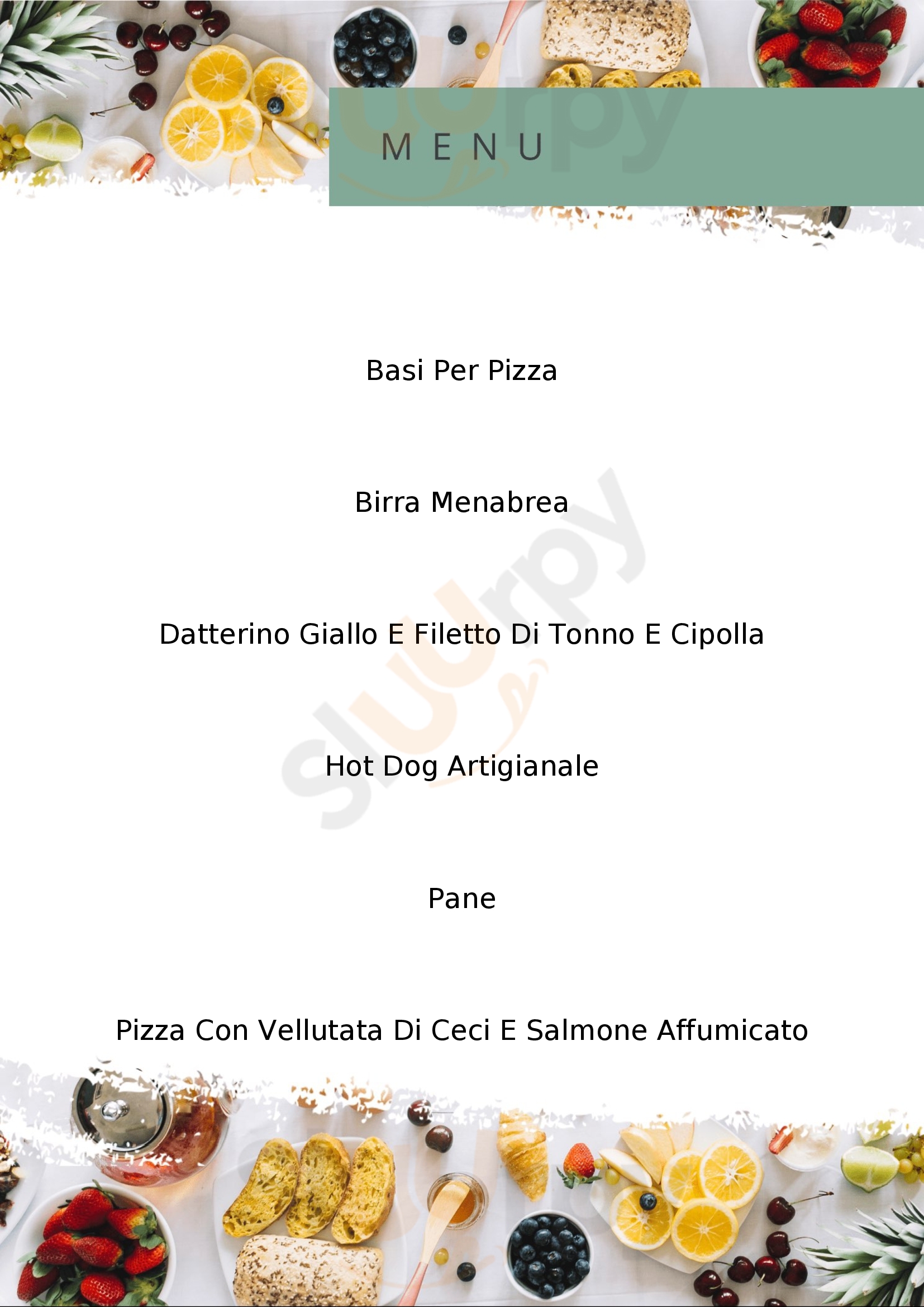 Coppola Pizza Verace Teano menù 1 pagina