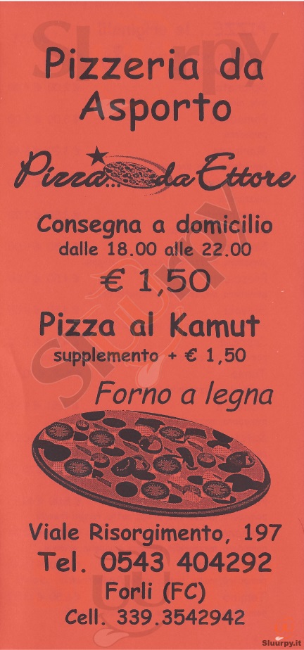 PIZZA DA ETTORE Forlì menù 1 pagina