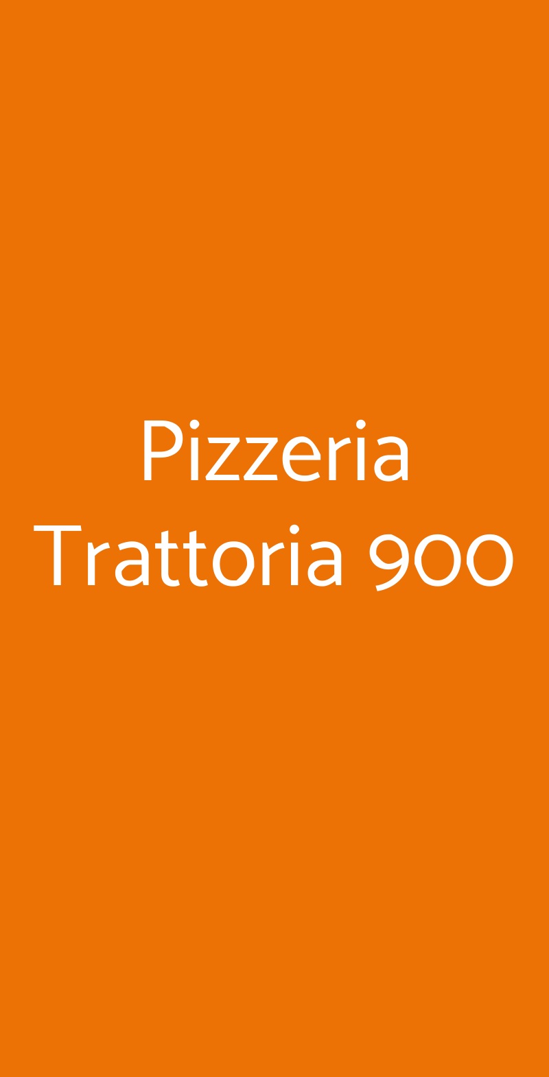 Pizzeria Trattoria 900 Napoli menù 1 pagina