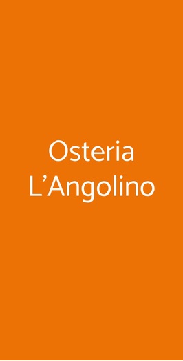 Osteria L'angolino, Napoli