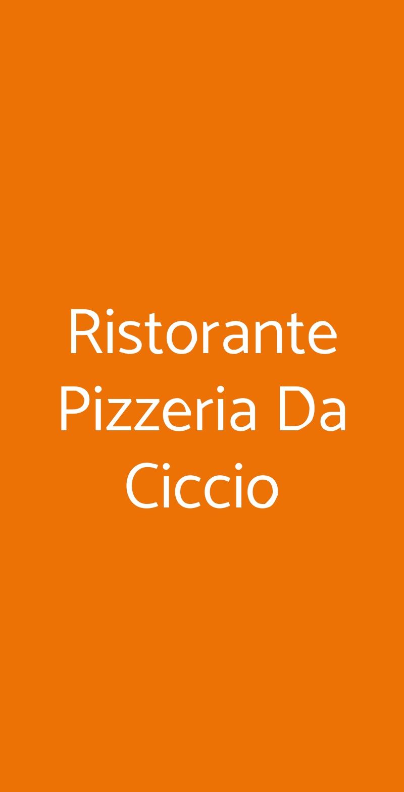 Ristorante Pizzeria Da Ciccio Agropoli menù 1 pagina