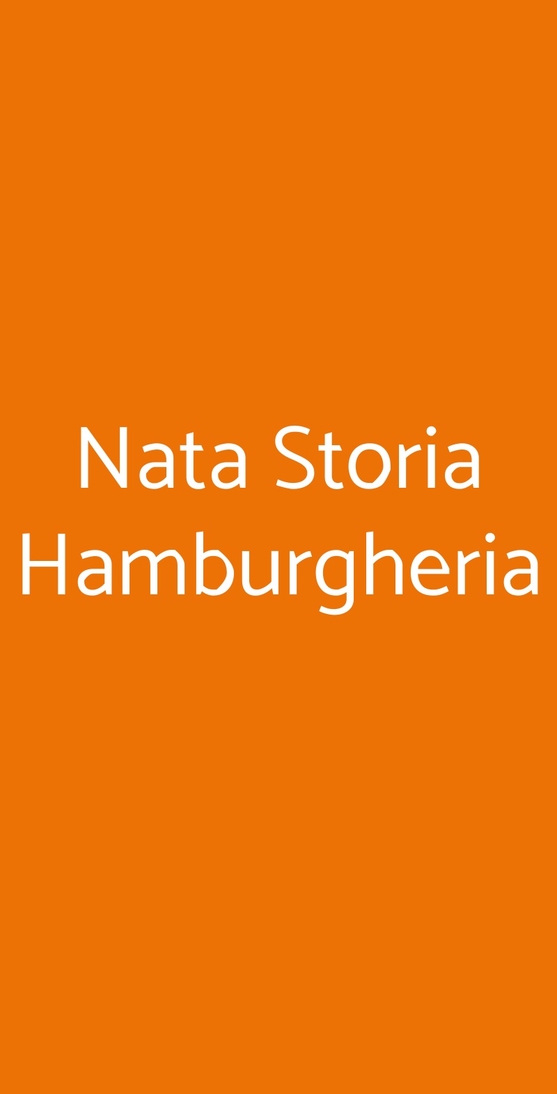 Nata Storia Hamburgheria Napoli menù 1 pagina