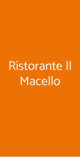 Ristorante Il Macello, Napoli