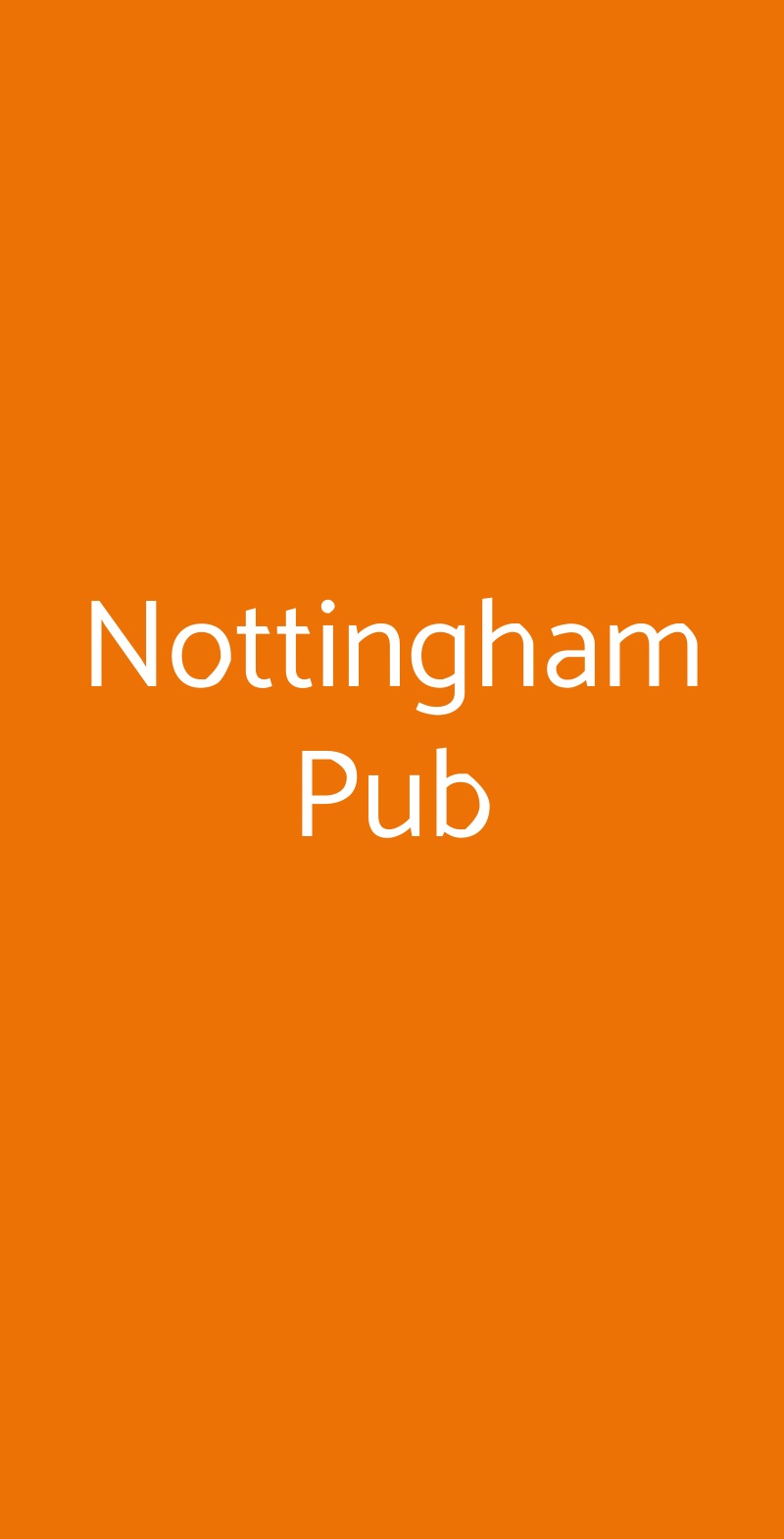 Nottingham Pub Napoli menù 1 pagina