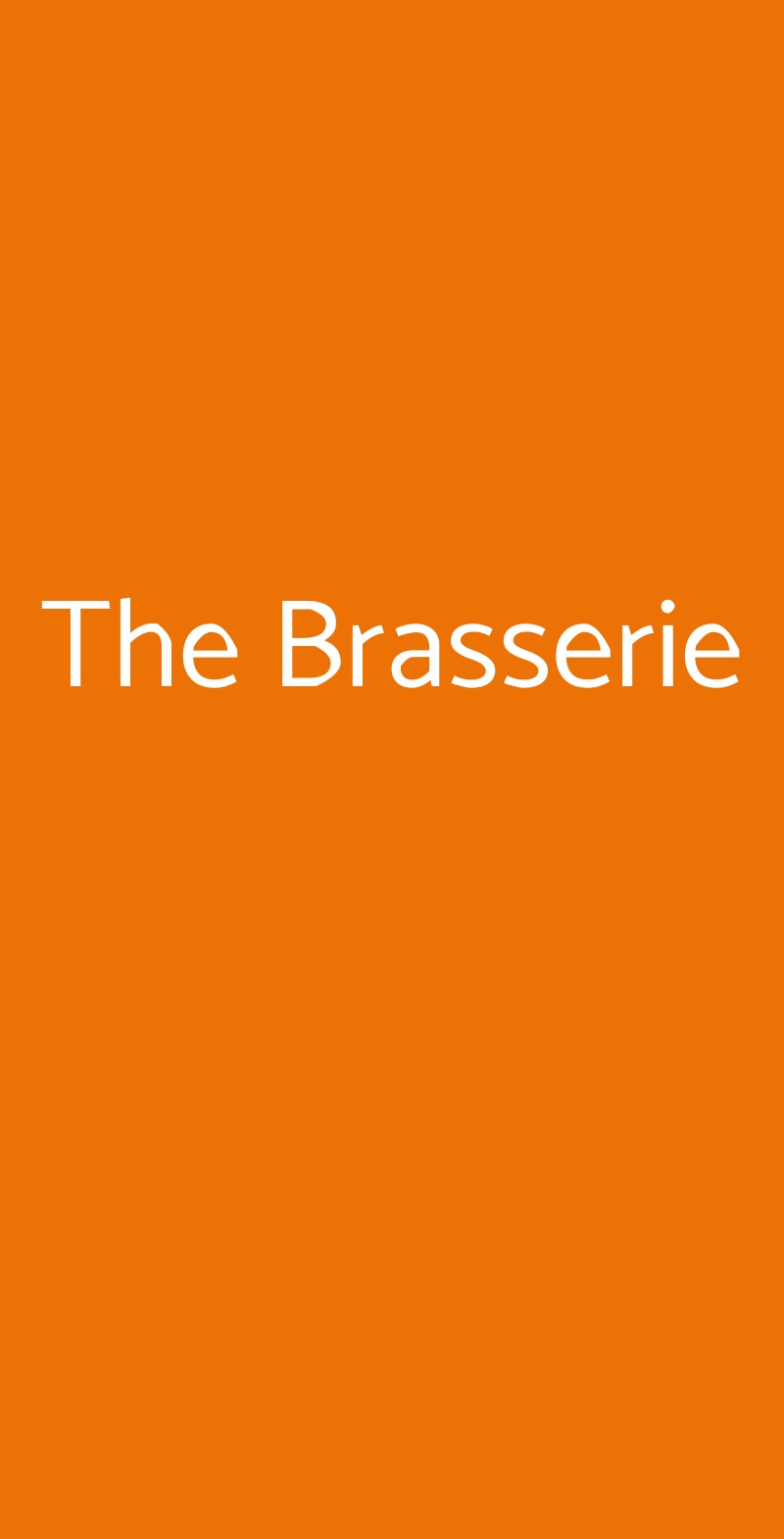 The Brasserie Positano menù 1 pagina