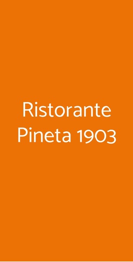 Ristorante Pineta 1903, Maiori