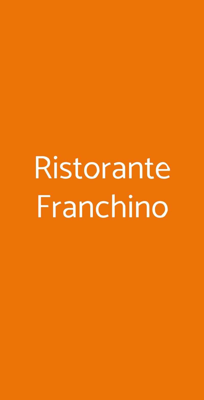 Ristorante Franchino Praiano menù 1 pagina