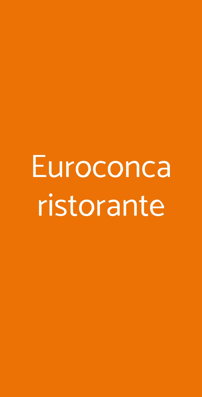 Euroconca ristorante Conca dei Marini menù 1 pagina