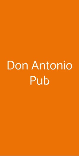 Don Antonio Pub, Napoli