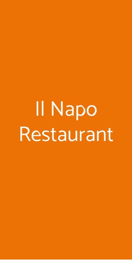 Il Napo Restaurant, Napoli