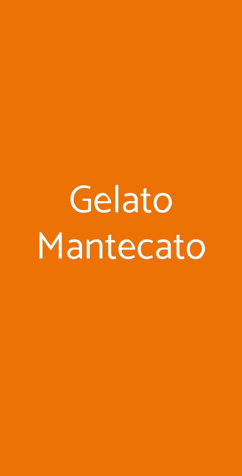 Gelato Mantecato Napoli menù 1 pagina
