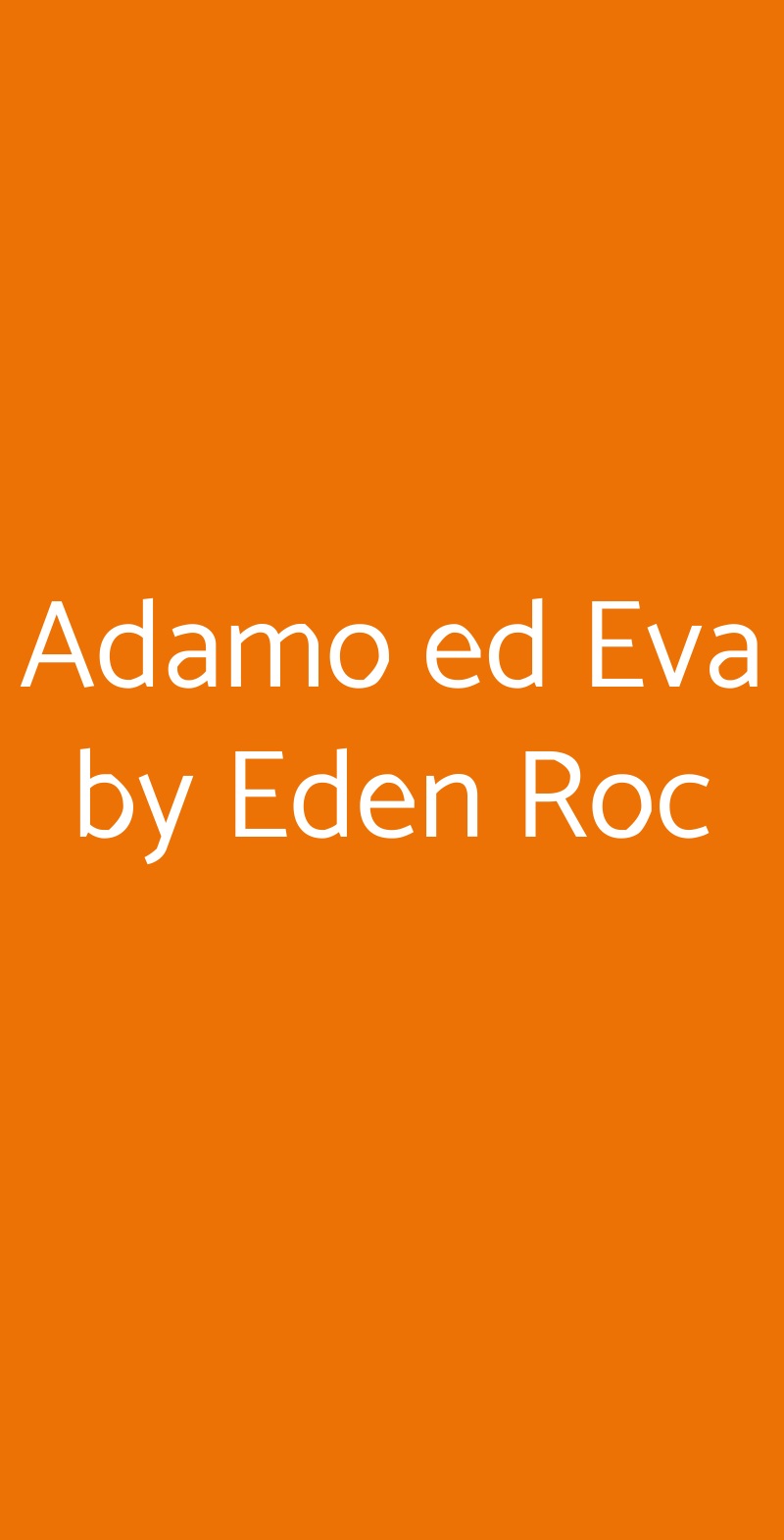 Adamo ed Eva by Eden Roc Positano menù 1 pagina