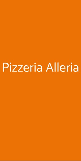 Pizzeria Alleria, Pompei
