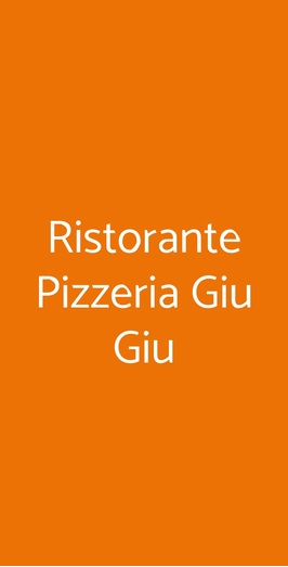 Ristorante Pizzeria Giu Giu, Napoli
