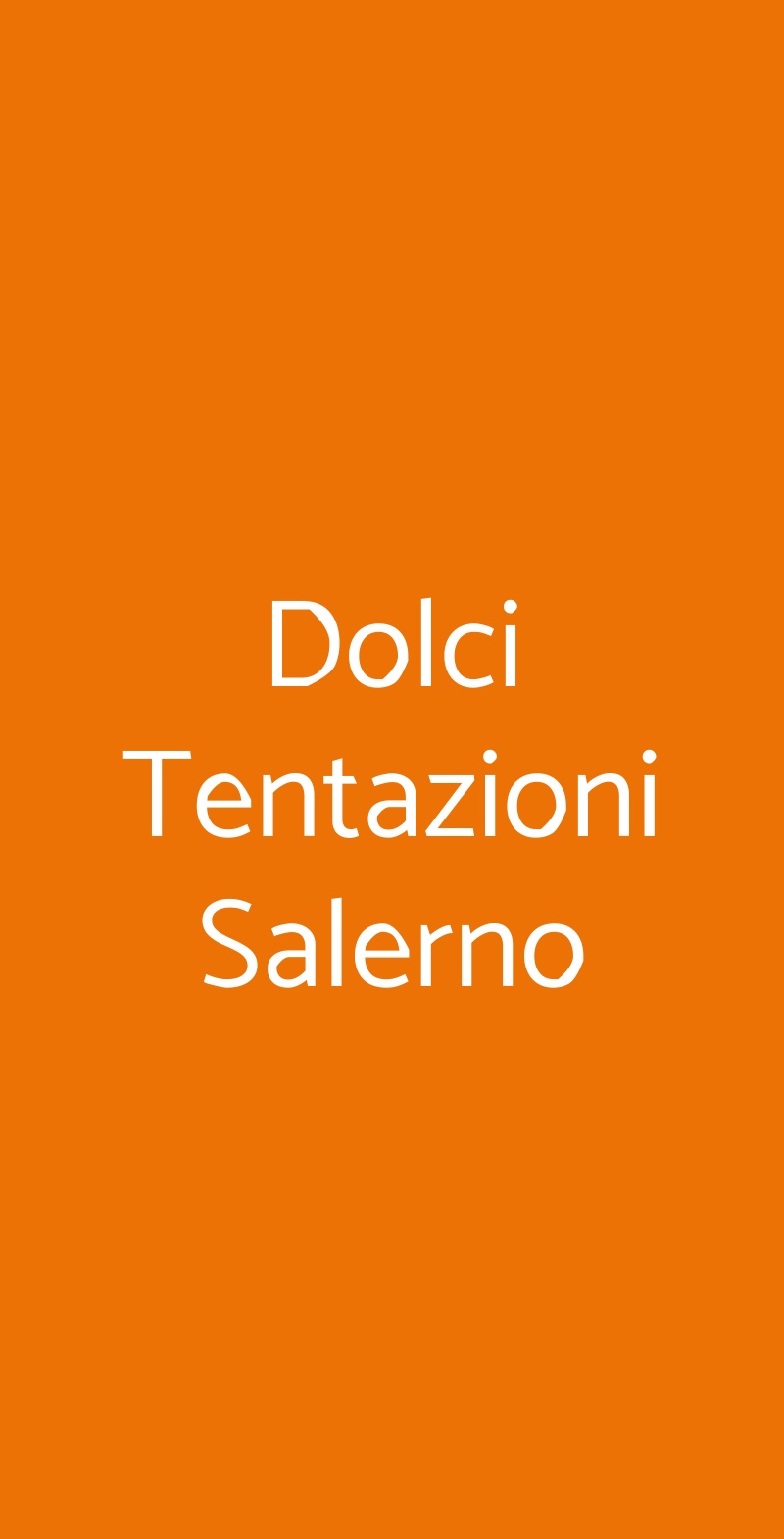 Dolci Tentazioni Salerno Salerno menù 1 pagina