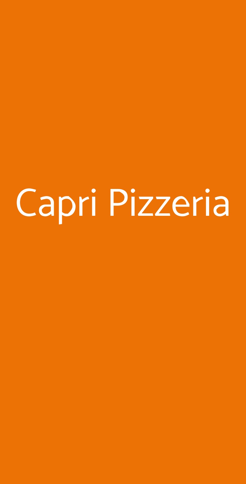 Capri Pizzeria Salerno menù 1 pagina