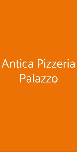 Antica Pizzeria Palazzo, Benevento