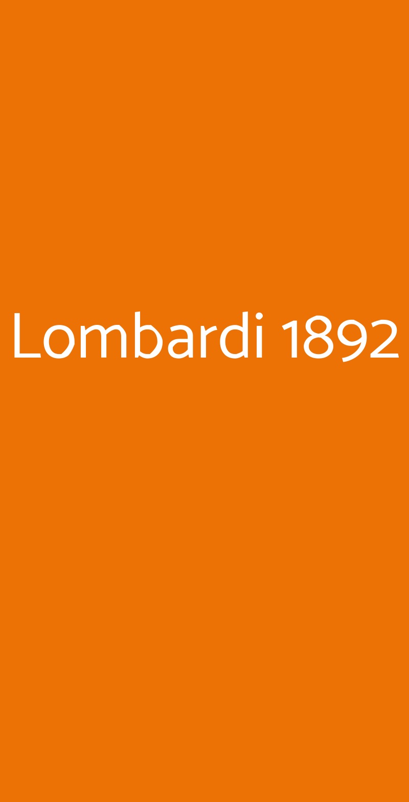 Lombardi 1892 Napoli menù 1 pagina