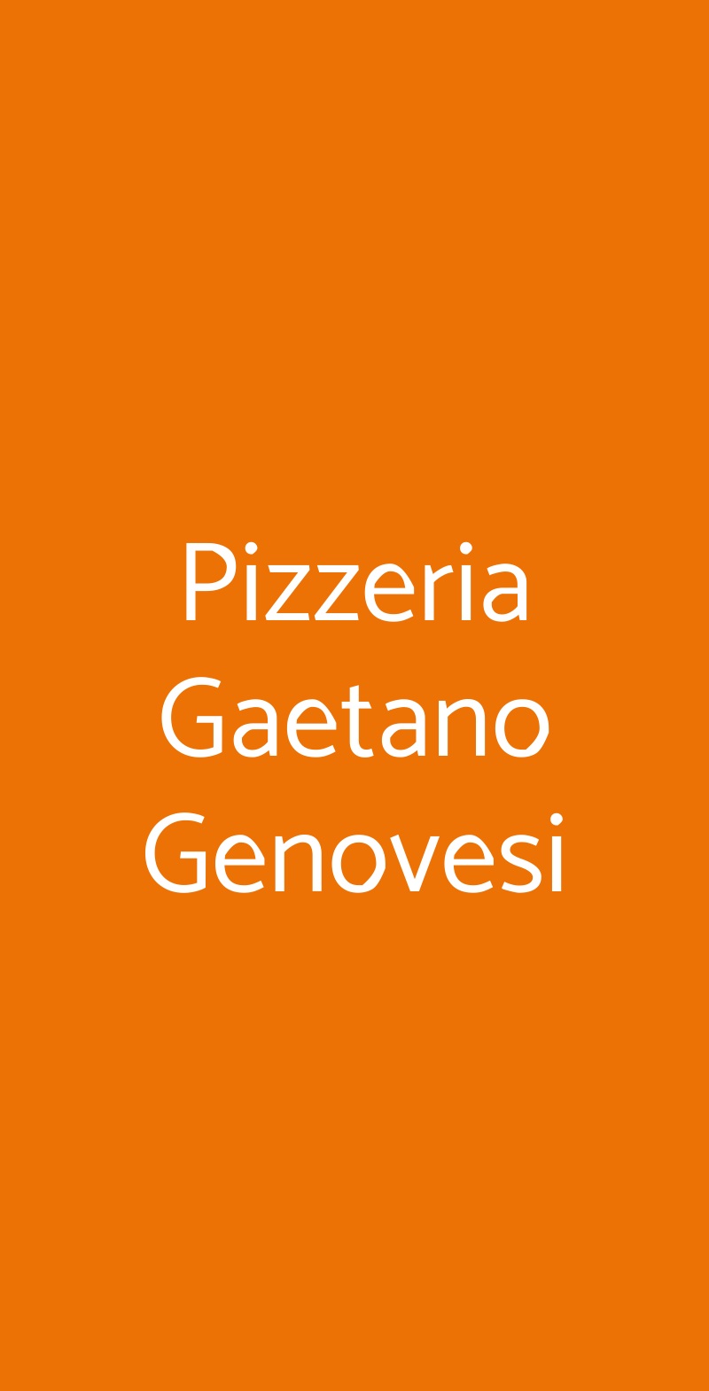 Pizzeria Gaetano Genovesi Napoli menù 1 pagina