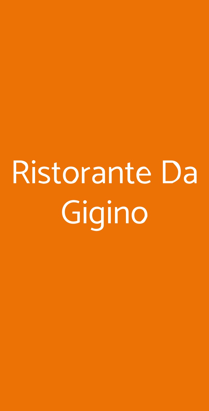 Ristorante Da Gigino Sorrento menù 1 pagina