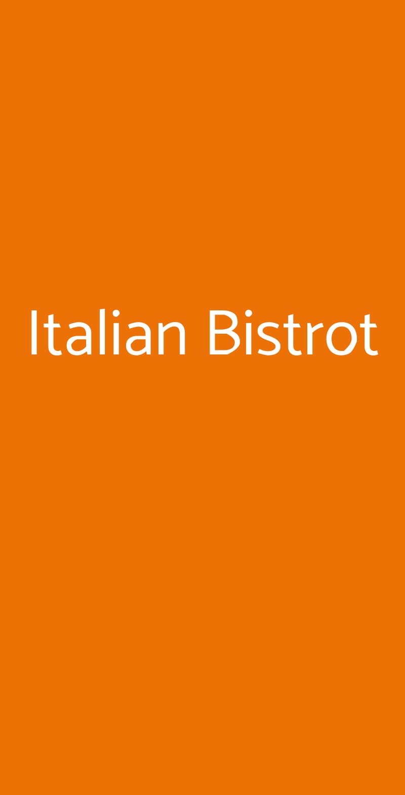 Italian Bistrot Nocera Inferiore menù 1 pagina