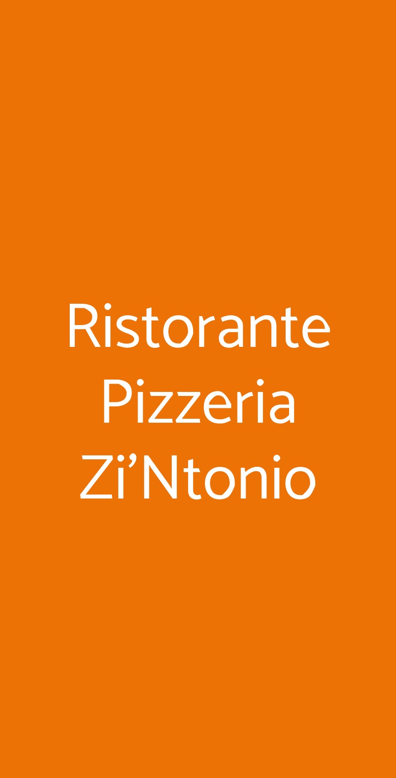Ristorante Pizzeria Zi'Ntonio Sorrento menù 1 pagina