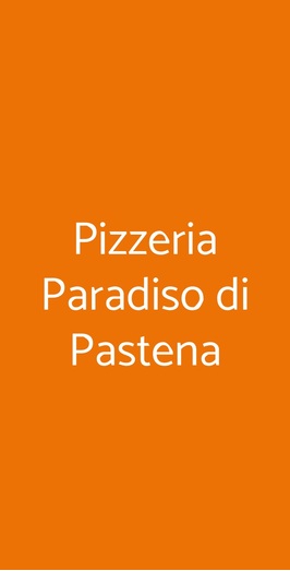 Pizzeria Paradiso Di Pastena, Salerno