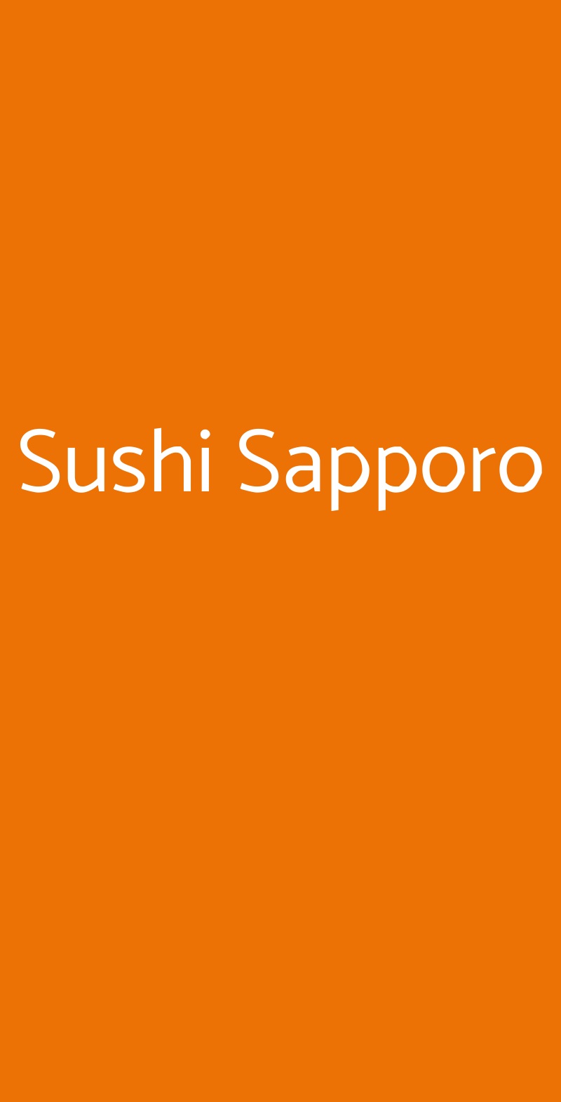 Sushi Sapporo Napoli menù 1 pagina