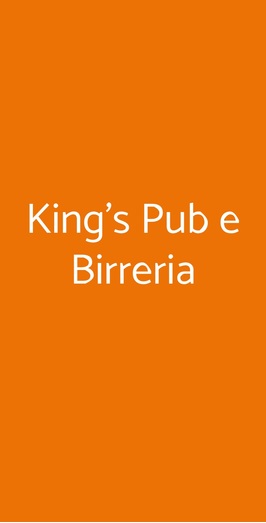 King's Pub E Birreria, Napoli
