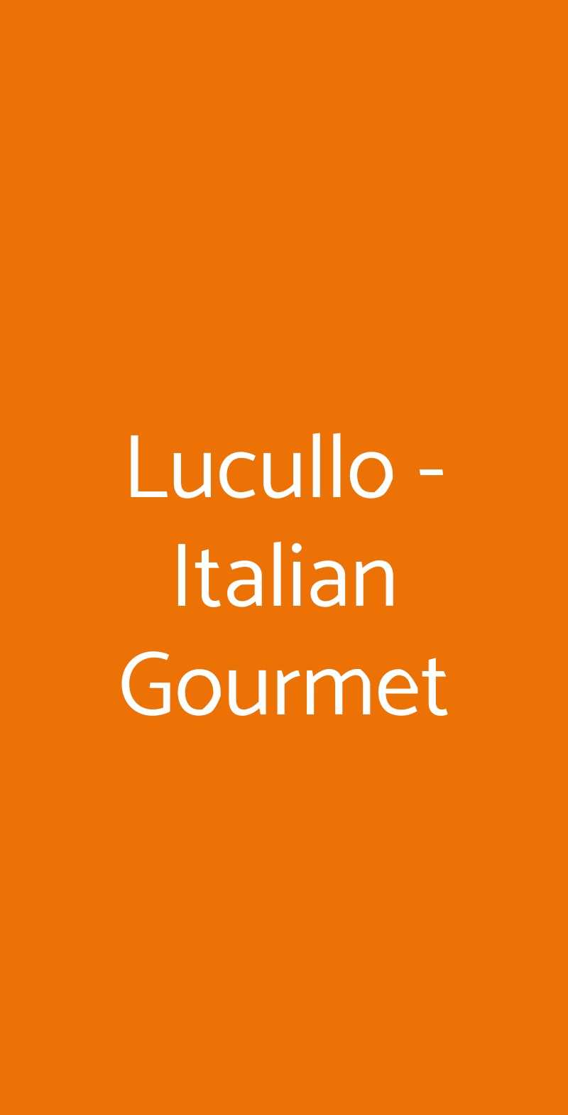 Lucullo - Italian Gourmet Caserta menù 1 pagina