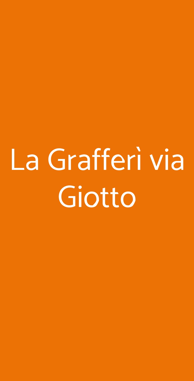 La Grafferì via Giotto Napoli menù 1 pagina